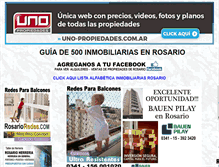 Tablet Screenshot of inmobiliariasenrosario.com